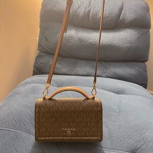 Brown Monogram Michael Kors Crossbody